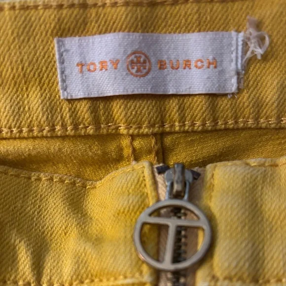 Tory Burch Luisa gold flare jeans - Picture 6 of 6